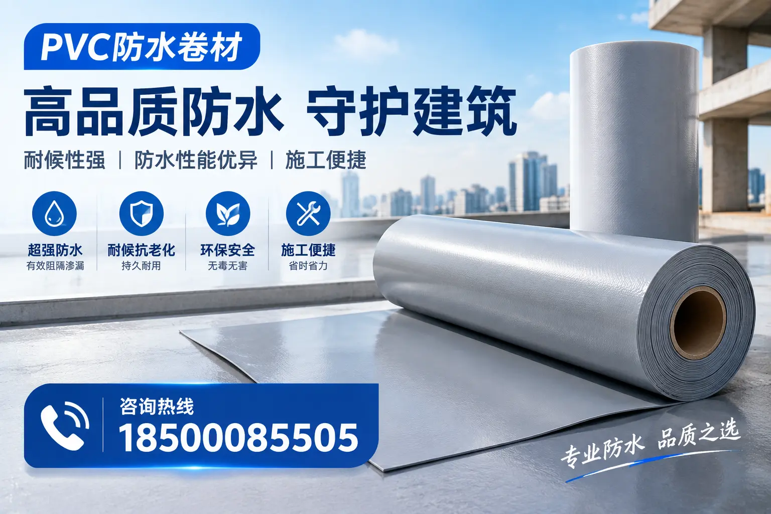 PVC防水卷材的防水效果评测，适合图木舒克的科学依据